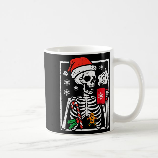 Taza De Café Christmas Skeleton Hot Chocolate Xmas Men Women Ki (Derecha)