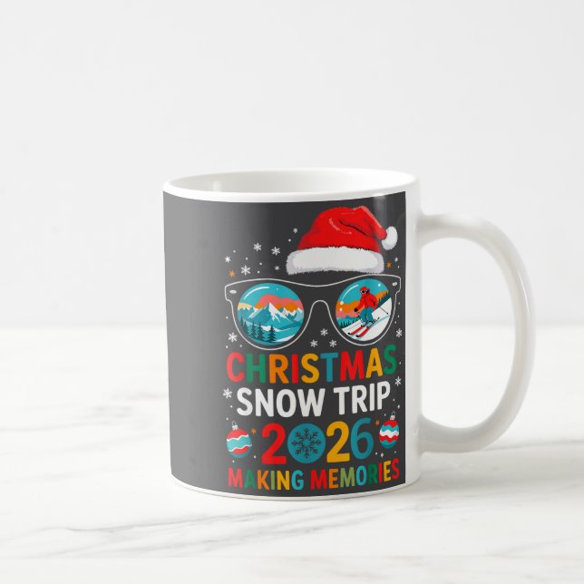 Taza De Café Christmas Snow Trips 2026 Men Women Kids Family Ma (Derecha)
