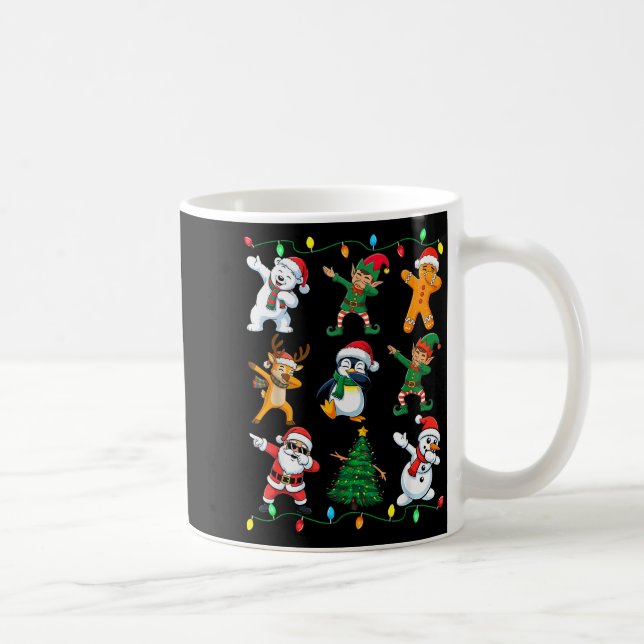 Taza De Café Christmas Squad Dabbing Xmas Friends Boys Girls Me (Derecha)