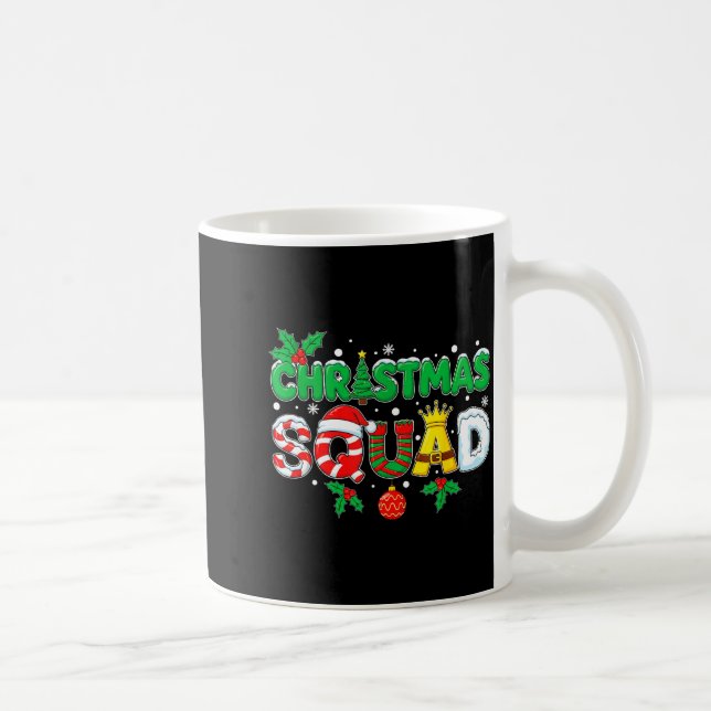 Taza De Café Christmas Squad Santa Dabbing Elf Family Matching  (Derecha)