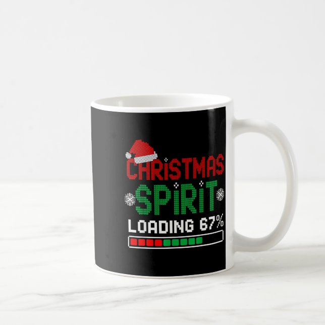 Taza De Café Christmas Srit Loading 67% Funny Six Seven Meme Ge (Derecha)
