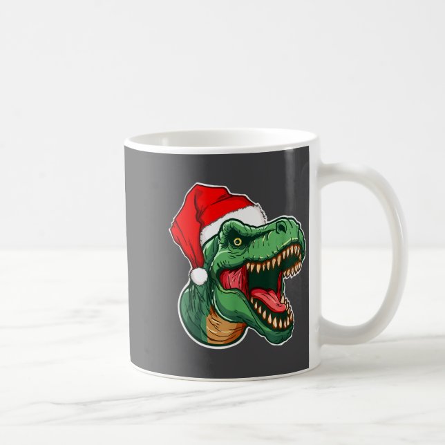 Taza De Café Christmas T-rex  (Derecha)
