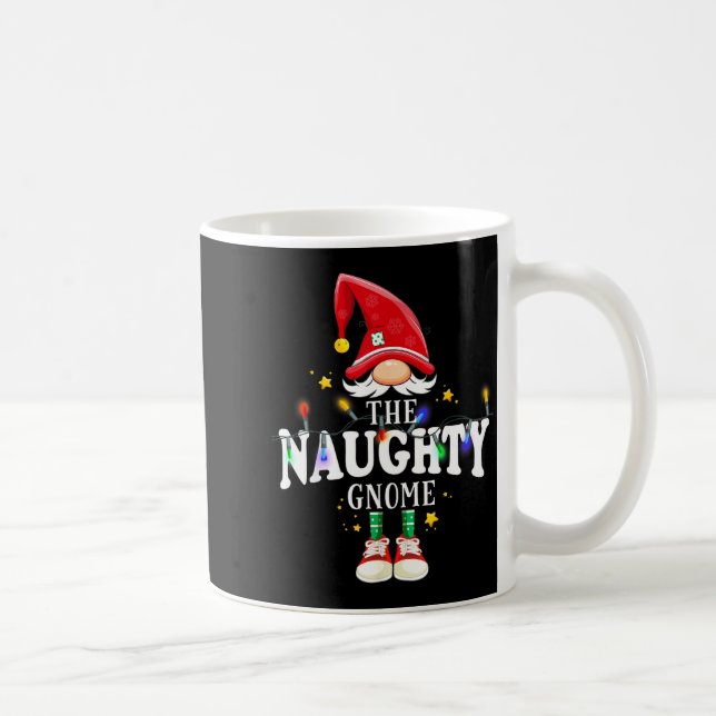 Taza De Café Christmas The Naughty Gnome X-mas Matching Pjs  (Derecha)