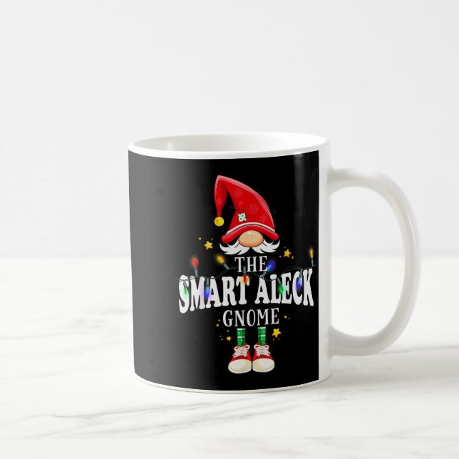 Taza De Café Christmas The Smart Aleck Gnome X-mas Matching Pjs (Derecha)