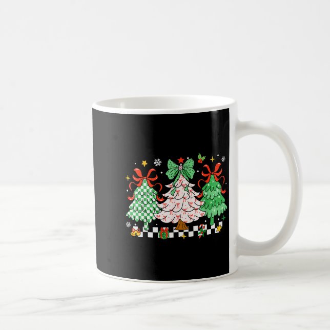 Taza De Café Christmas Tis The Season Coquette Bow Christmas Tr (Derecha)