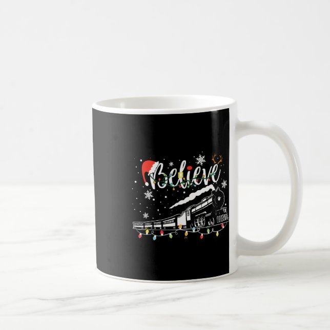 Taza De Café Christmas Train Christmas Believe Polar Express Xm (Derecha)