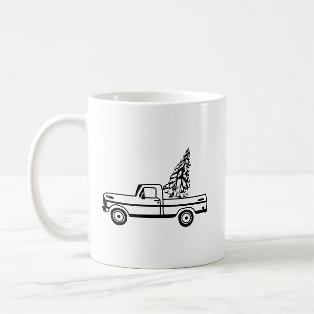 Taza De Café Christmas tree truck (Izquierda)
