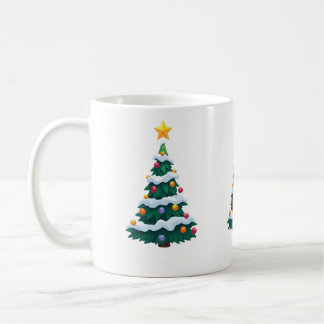 Taza De Café Christmas tree with Snow Mug