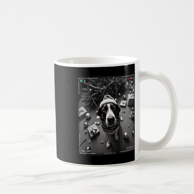 Taza De Café Christmas Treeing Walker Coonhound Captado En Cáma (Derecha)