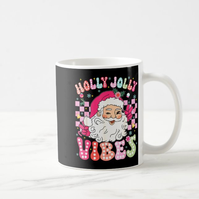 Taza De Café Christmas Vibes Cute Nk Santa Christmas Xmas Women (Derecha)