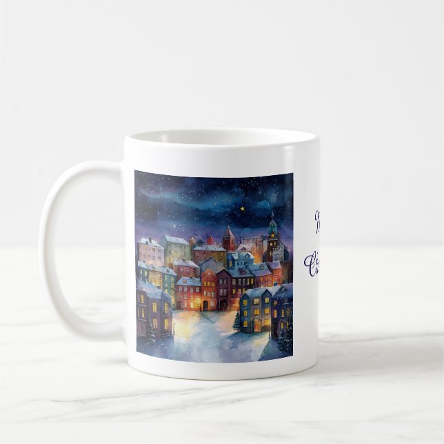 Taza De Café Christmas Village (Izquierda)