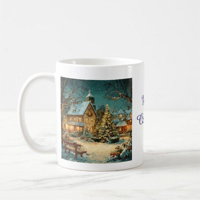Taza De Café Christmas Village (Izquierda)