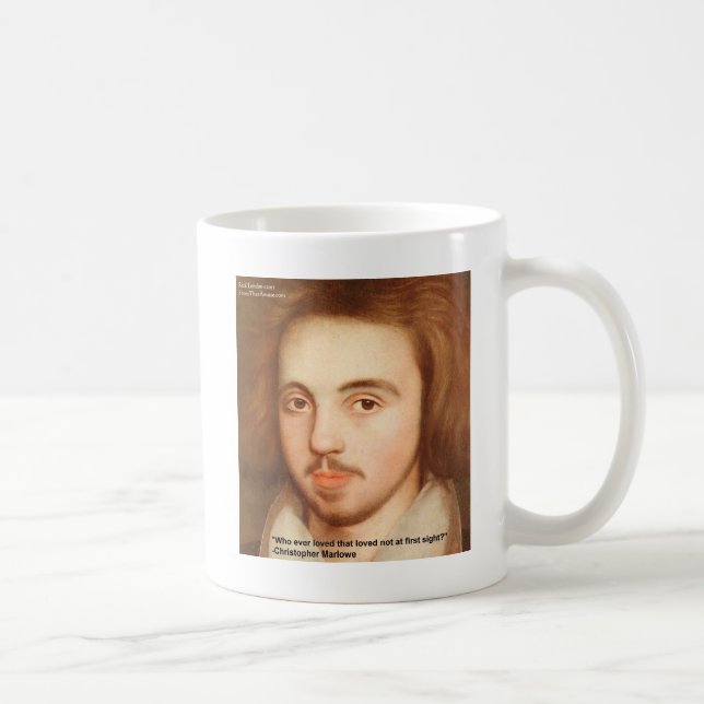 Taza De Café Christopher Marlowe "1er sitio" Cita de amor Regal (Derecha)