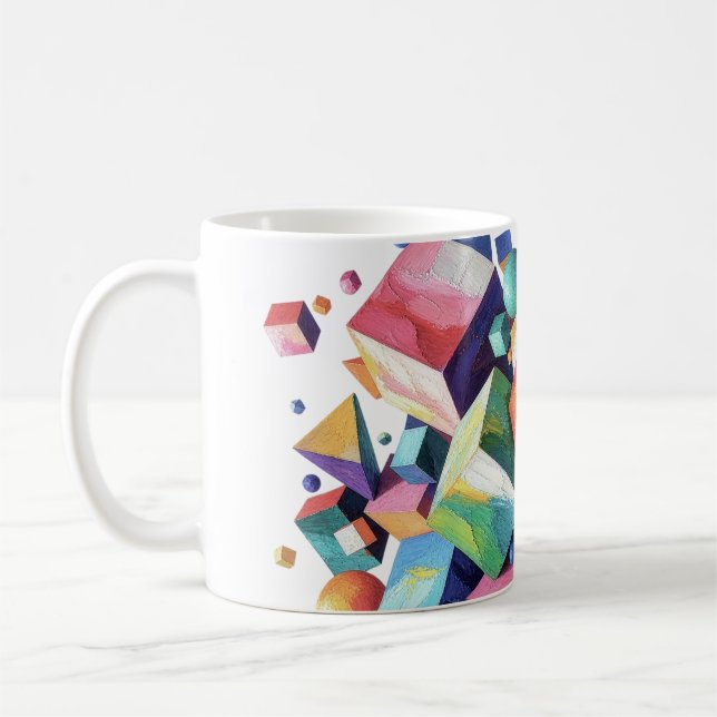 Taza De Café Chromatic Cube Symphony (Izquierda)