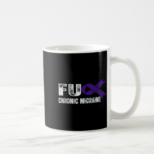 Taza De Café Chronic Migraine Awareness Suprt Chronic Migraine  (Derecha)