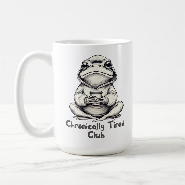 Taza De Café Chronically Tired Club Frog cups –  Coffee Frog (Izquierda)