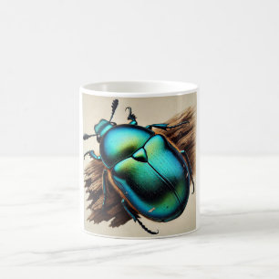 Taza De Café Chrysochus Beetle 210724IREF236 - Watercolor