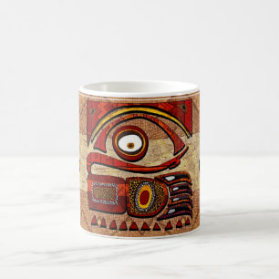 Taza De Café Chu Mtu Arte Popular Africano