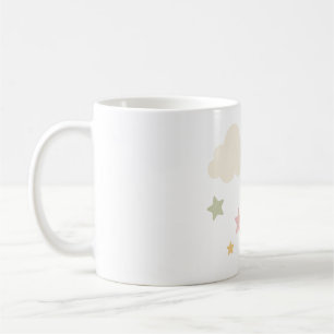 Taza De Café Chubascos de Pastel y Cumpleaños de Estrellas para