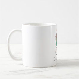 Taza De Café Chubby Bird Peep, Whimsical bird, colourfull Koffi