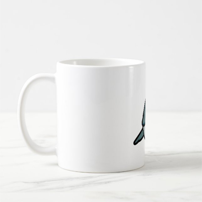 Taza De Café Chubby Gray Quaker Parrot (Izquierda)