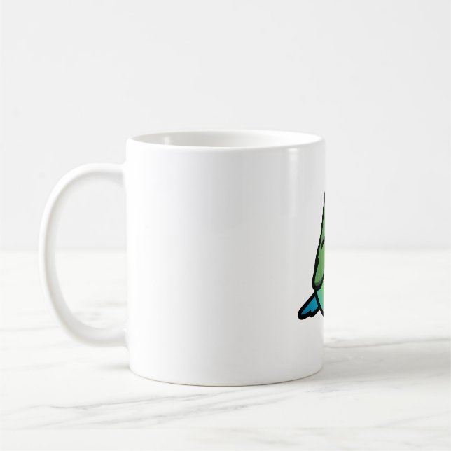 Taza De Café Chubby Naranja-face Lovebird (Izquierda)