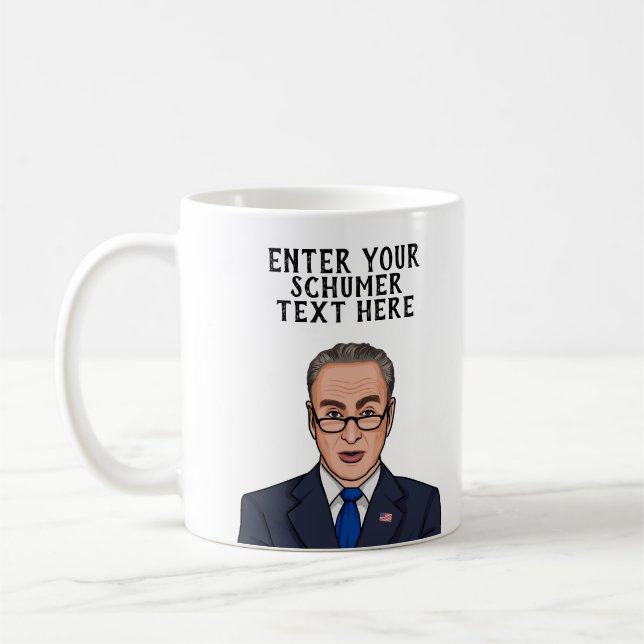 TAZA DE CAFÉ CHUCK SCHUMER PERSONALIZADO (Izquierda)