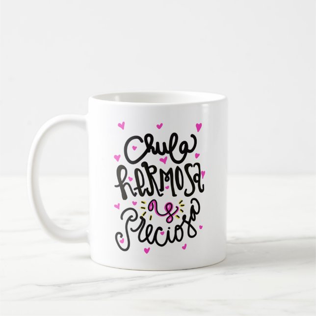Taza De Café Chula hermosa y hermosa. (Izquierda)
