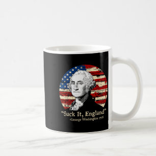 Taza De Café Chupa Inglaterra Divertido 4 de Julio George Washi