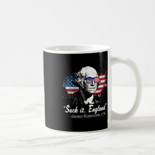 Taza De Café Chúpalo Inglaterra Divertido 4 de Julio George Was