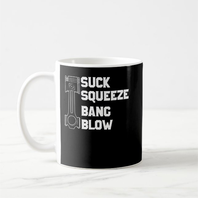Taza De Café Chupar Apretar Golpear Soplar (Izquierda)
