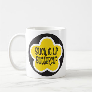 Taza De Café Chúpelo encima de ranúnculo