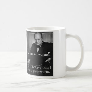 Taza De Café Churchill: Soy un Glowworm
