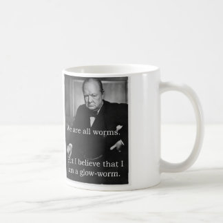 Taza De Café Churchill: Soy un Glowworm