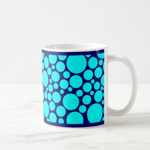 Taza De Café Ciánico manchado en azul marino