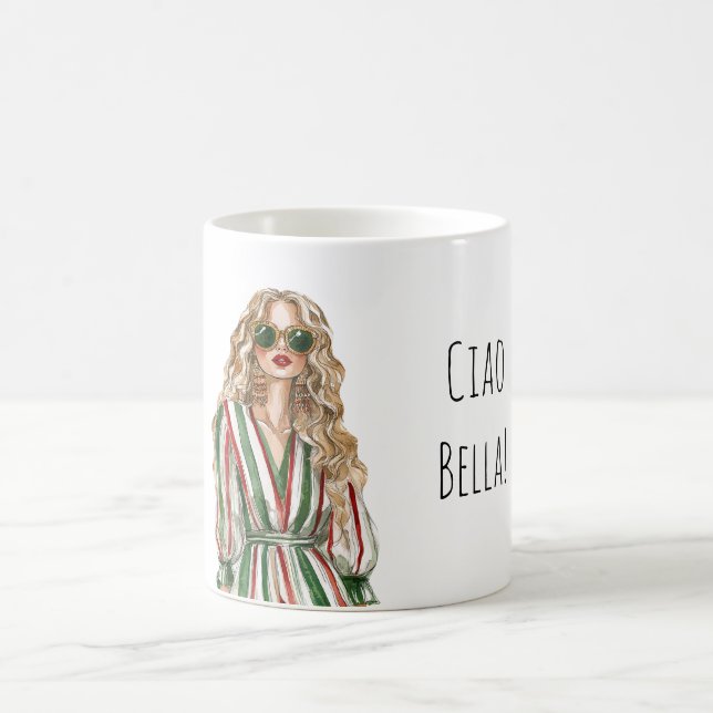Taza De Café Ciao Bella (hola hermosa) (Centro)