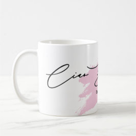 Taza De Café Ciao Bella Italiano Broche de pincel Nombre Mug
