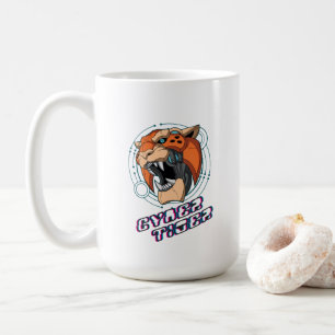 Taza De Café Ciber tigre   Mug clásico #15