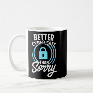 Taza De Café Ciberseguridad hackeando las tecnologías de la inf