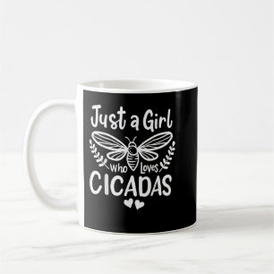 Taza De Café Cicada, sólo una Chica que ama las cigarras
