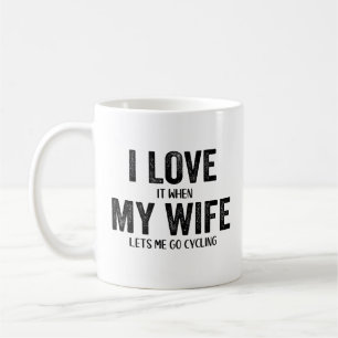 Taza De Café Cíclico de regalo gracioso amor a mi esposa ciclis