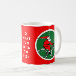 Taza De Café Ciclismo Ciclista Navidad