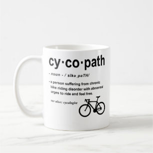 Taza De Café Ciclismo de adicto a Biker con definición diverti