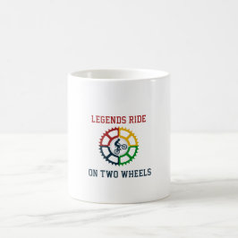 Taza De Café Ciclismo de cosecha rústica