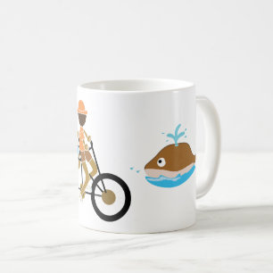 Taza De Café ciclismo de familia y caza de ballenas