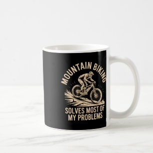 Taza De Café Ciclismo de montaña y pesca: el problema definitiv