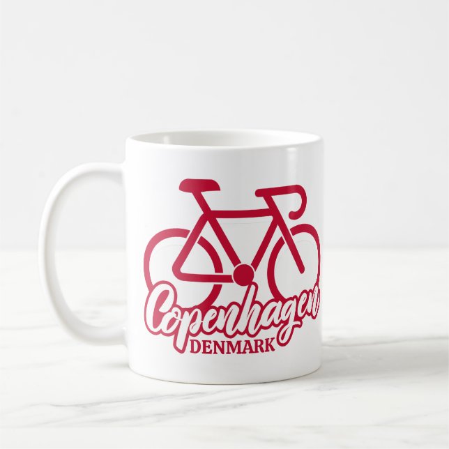 Taza De Café Ciclismo en Copenhague Dinamarca (Izquierda)