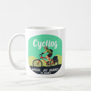 Taza De Café Ciclista de Aventura "Joy Journey" 