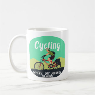 Taza De Café Ciclista de Aventura "Joy Journey"