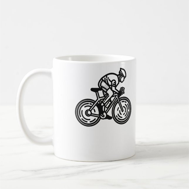 Taza De Café ciclista de velocidad (Izquierda)